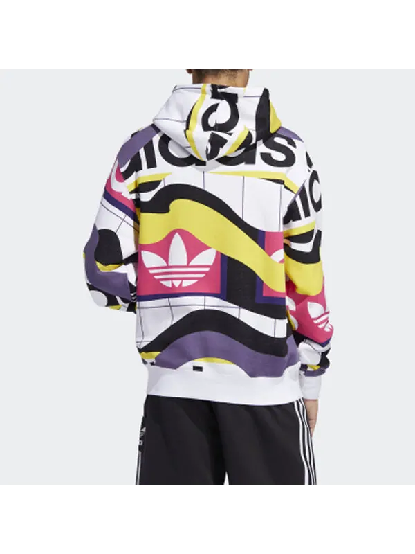 Толстовка originals catalog aop hdy sports white Adidas — изображение 3 из 3, белый