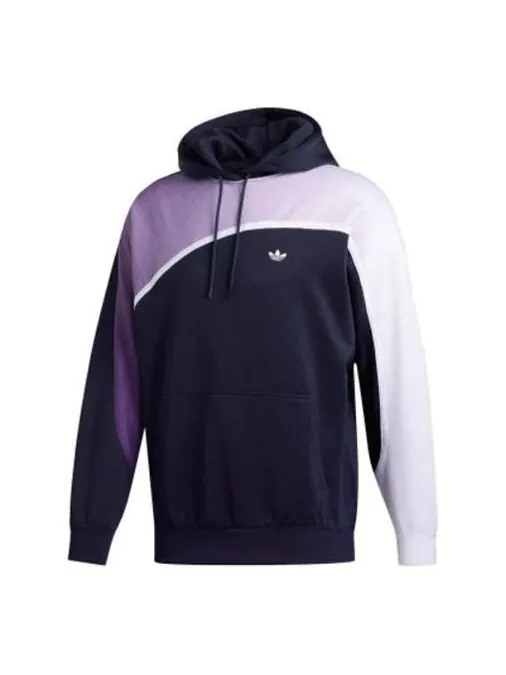 Толстовка originals colorblock casual sports gradient pullover blue Adidas — изображение 1 из 4, синий