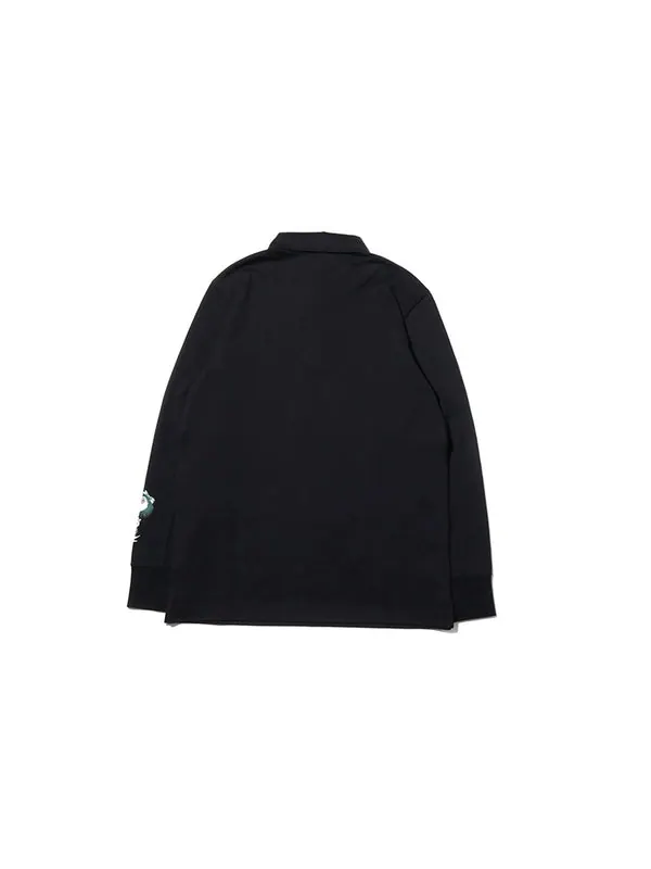 Рубашка originals men's galllery rugby shirt black Adidas — изображение 2 из 2, черный