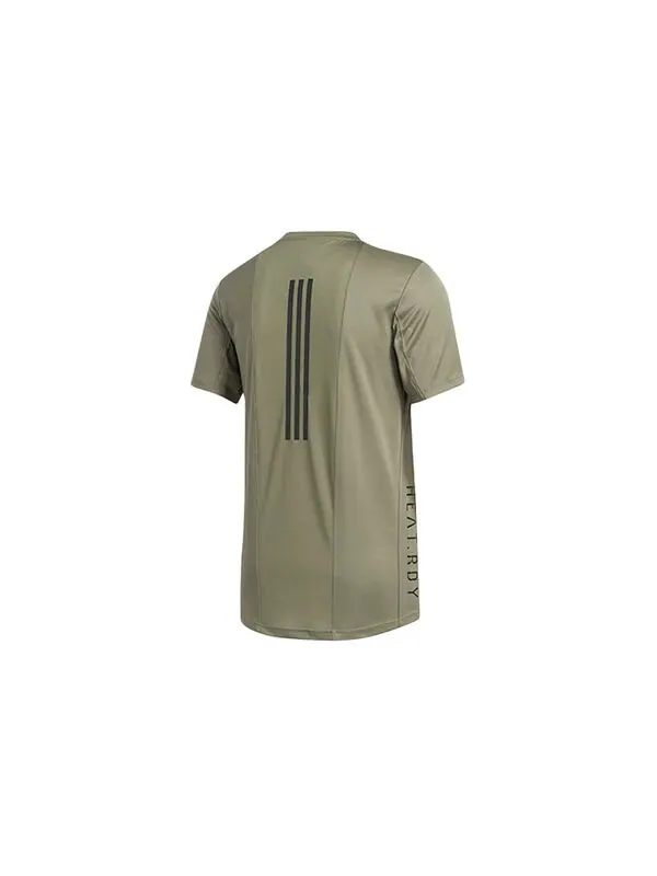 Футболка adidas Soccer/Football Training Sports Round Neck Short Sleeve Green — изображение 2 из 4, зеленый