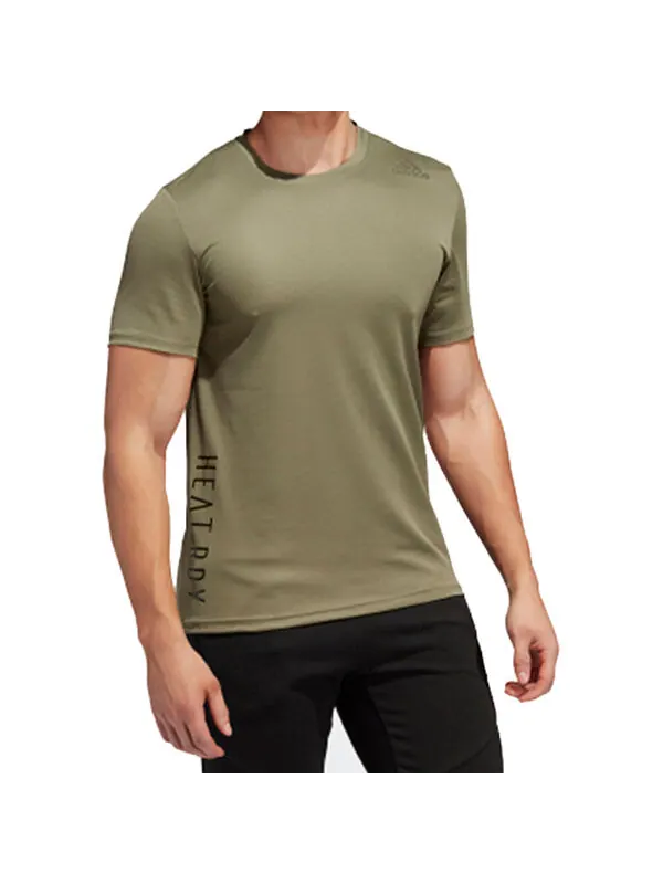 Футболка adidas Soccer/Football Training Sports Round Neck Short Sleeve Green — изображение 3 из 4, зеленый