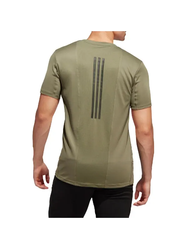 Футболка adidas Soccer/Football Training Sports Round Neck Short Sleeve Green — изображение 4 из 4, зеленый