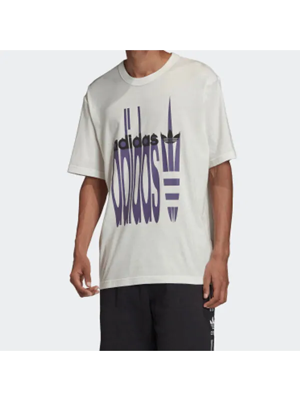 Футболка оригиналы ss20 rvy печать короткий рукав Adidas — изображение 3 из 4, белый