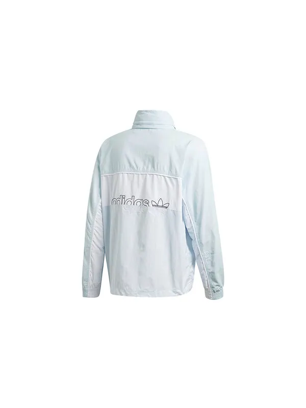 Куртка originals d tt 2 retro athletics sports jacket blue Adidas — изображение 2 из 4, светлый синий