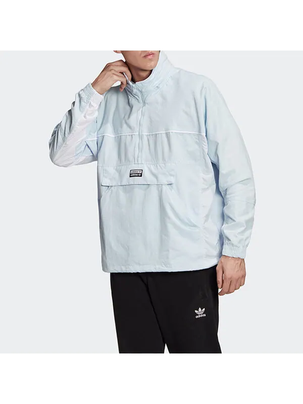 Куртка originals d tt 2 retro athletics sports jacket blue Adidas — изображение 3 из 4, светлый синий