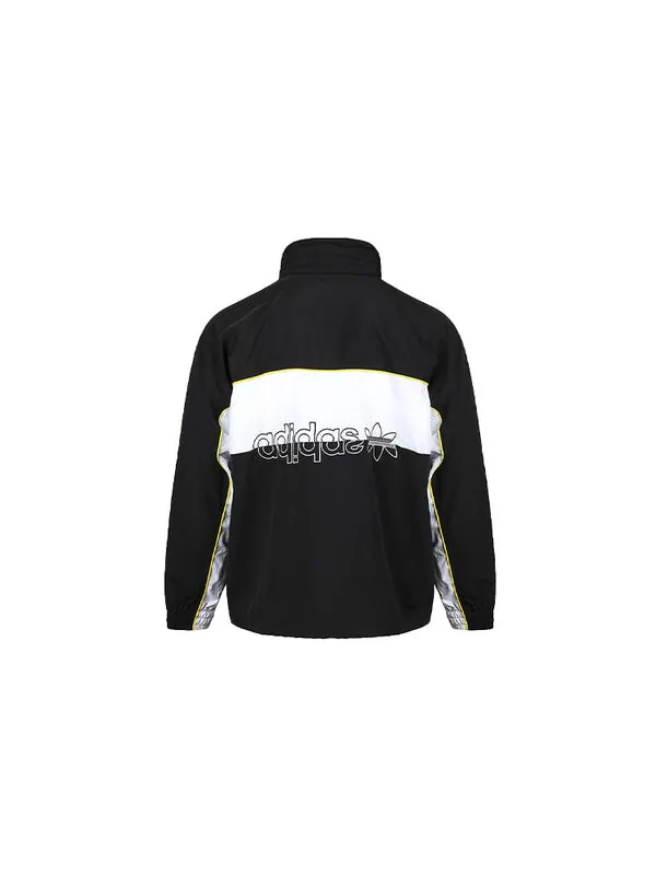 Куртка adidas originals Stand Collar Pullover Sports Jacket Black — изображение 2 из 4, черный