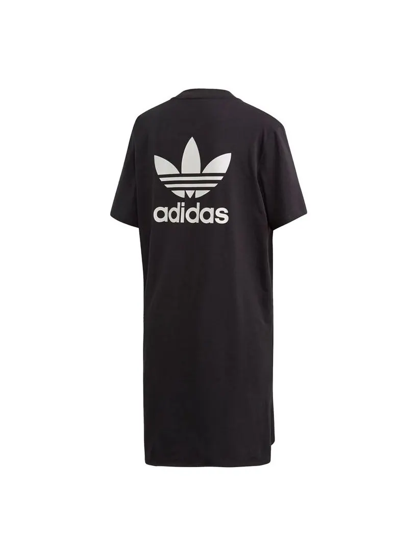 (WMNS) Платье Adidas Trefoil 'Черно-белое' — изображение 1 из 3, черный/белый