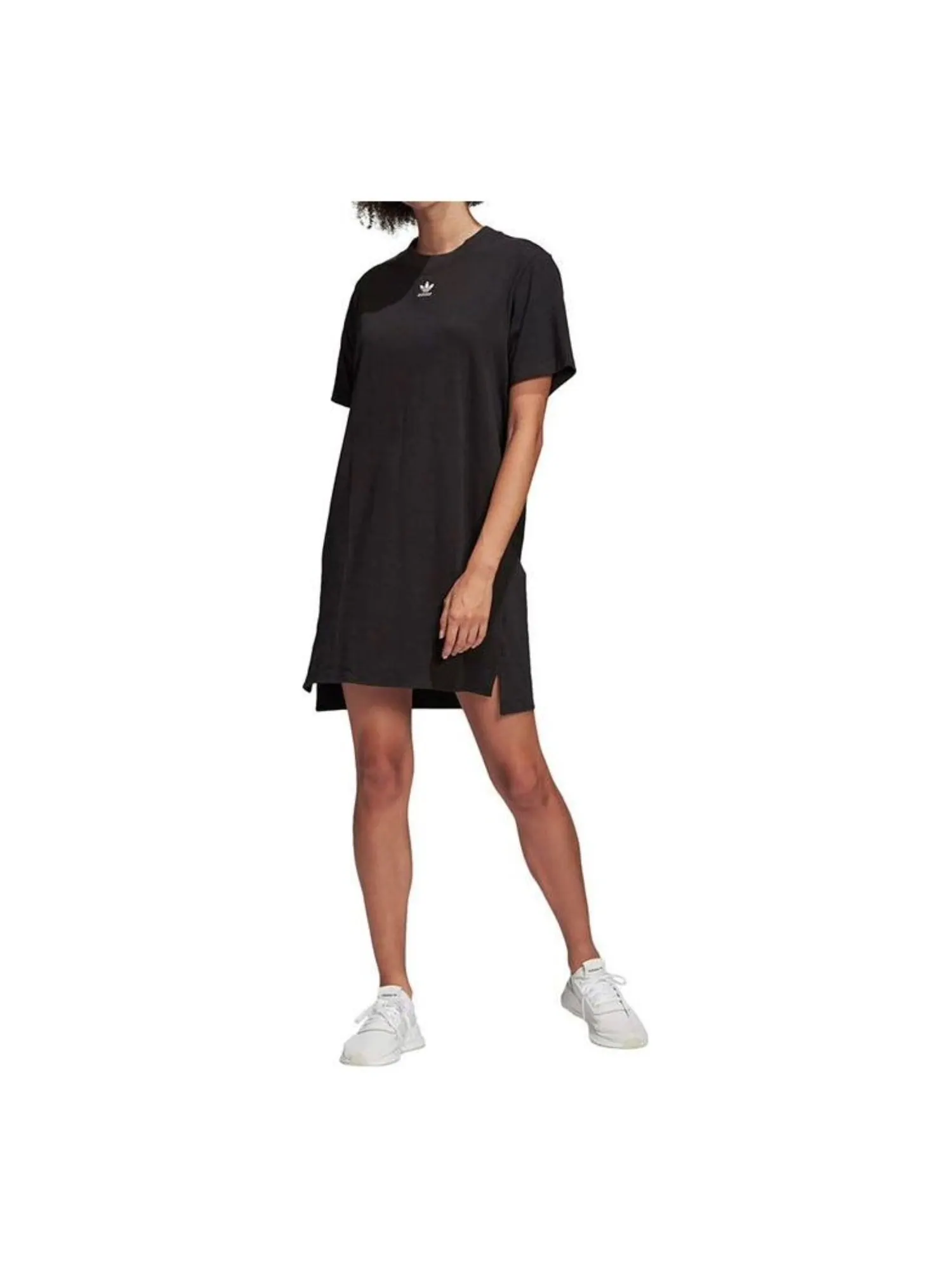(WMNS) Платье Adidas Trefoil 'Черно-белое' — изображение 3 из 3, черный/белый