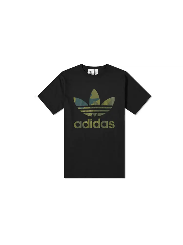 Футболка Adidas Originals Camo Trefoil — изображение 1 из 5, черный
