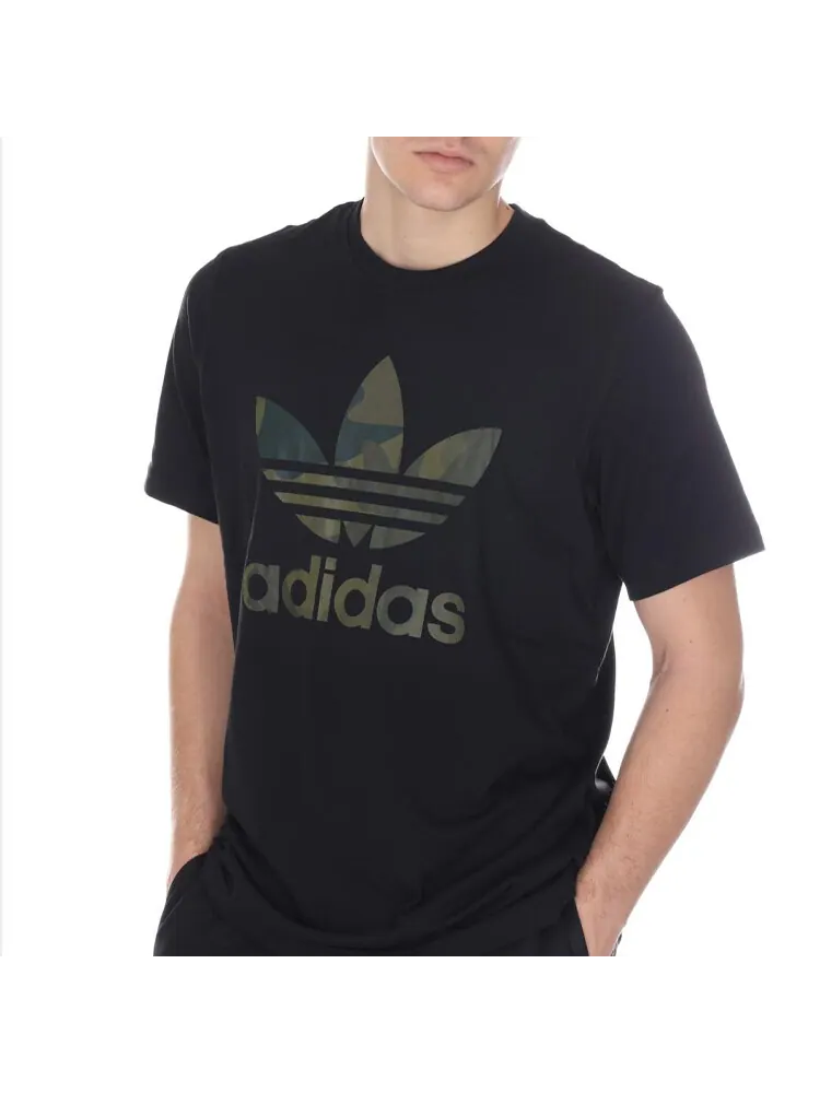 Футболка Adidas Originals Camo Trefoil — изображение 3 из 5, черный