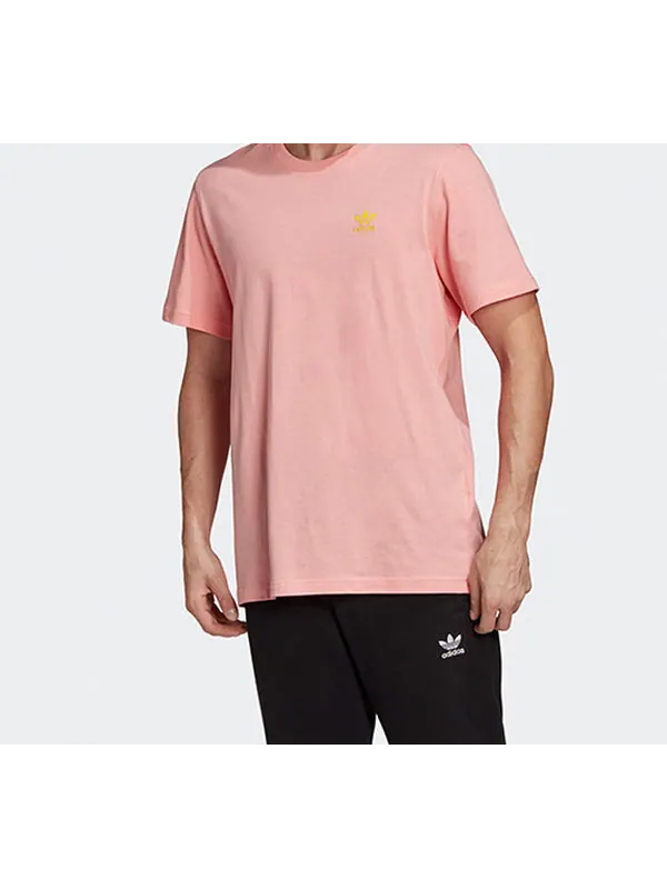 Футболка оригинальные спереди сзади футболка спортивная короткий рукав Adidas — изображение 3 из 4, розовый