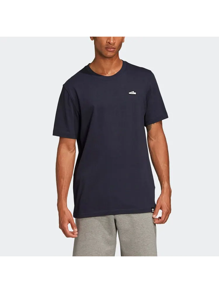Футболка adidas originals Unisex SST Embroidery Blue — изображение 3 из 6, синий