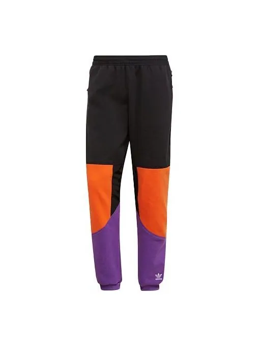 Спортивные штаны adidas originals Splicing Colorblock Casual Sports Long Pants Black — изображение 1 из 4, черный
