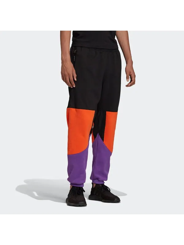 Спортивные штаны adidas originals Splicing Colorblock Casual Sports Long Pants Black — изображение 3 из 4, черный