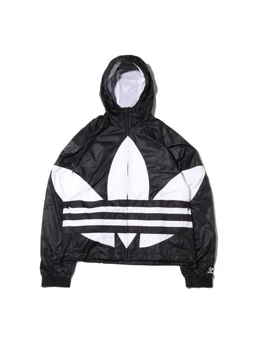 Куртка adidas originals Big Trefoil Windbreaker - — изображение 1 из 4, черный