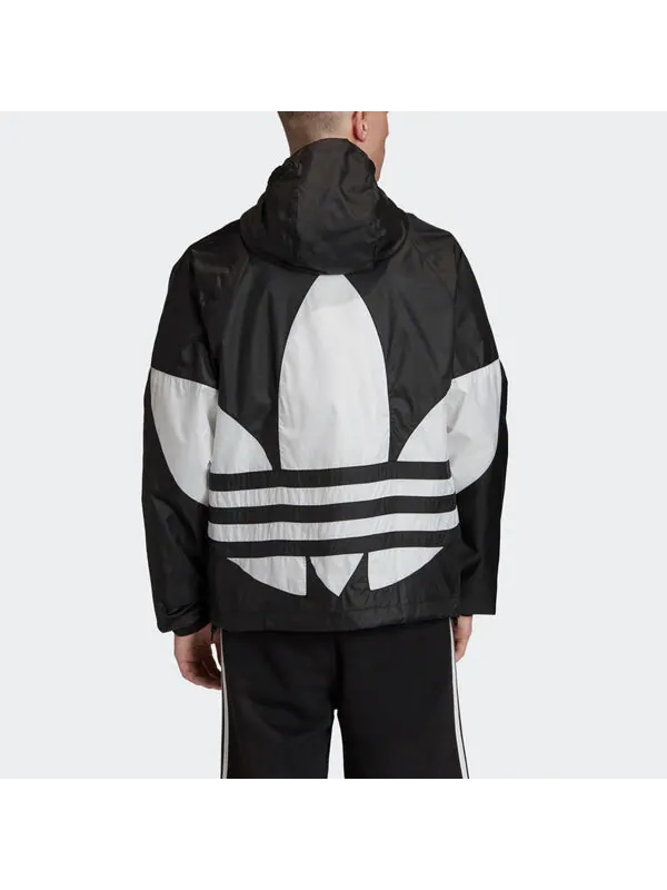 Куртка adidas originals Big Trefoil Windbreaker - — изображение 4 из 4, черный