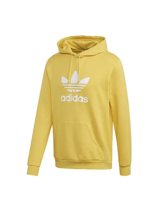 Толстовка Men's adidas originals logo Printing Yellow — изображение 1 из 4, желтый