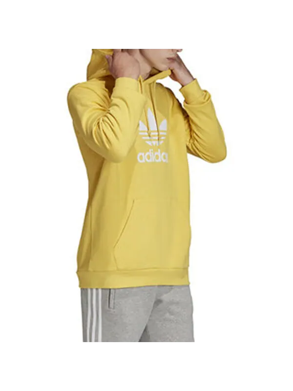 Толстовка Men's adidas originals logo Printing Yellow — изображение 4 из 4, желтый