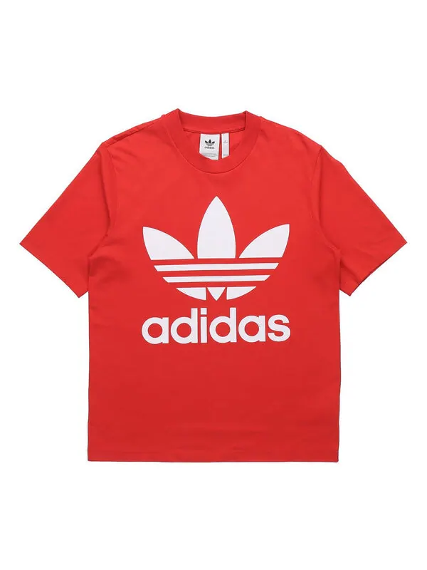 Футболка originals logo loose short sleeve red Adidas — изображение 1 из 4, красный