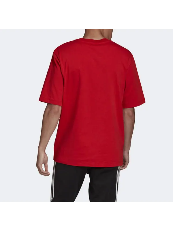 Футболка originals logo loose short sleeve red Adidas — изображение 4 из 4, красный