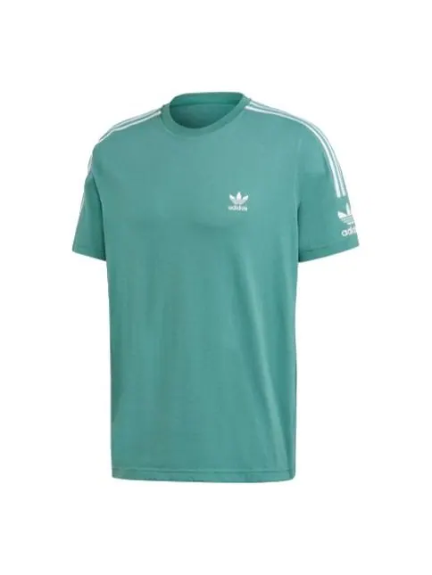 Футболка originals classic logo short sleeve green Adidas — изображение 1 из 4, зеленый