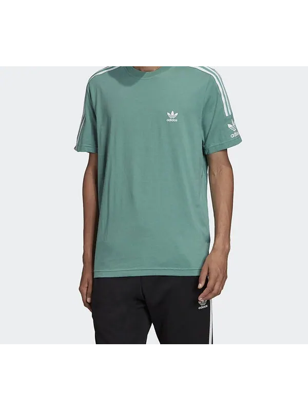 Футболка originals classic logo short sleeve green Adidas — изображение 3 из 4, зеленый