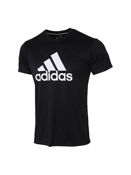 Футболка adidas Training Casual Sports Short Sleeve Black — изображение 1 из 4, черный
