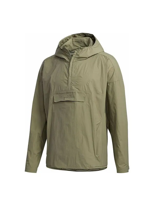 Куртка m tec anorak woven sports windproof breathable jacket green Adidas — изображение 1 из 4, зеленый