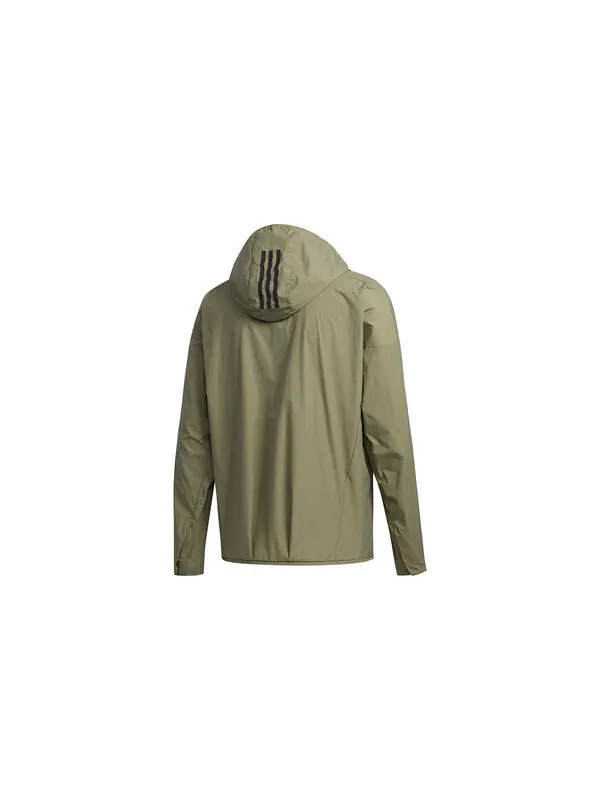 Куртка m tec anorak woven sports windproof breathable jacket green Adidas — изображение 2 из 4, зеленый