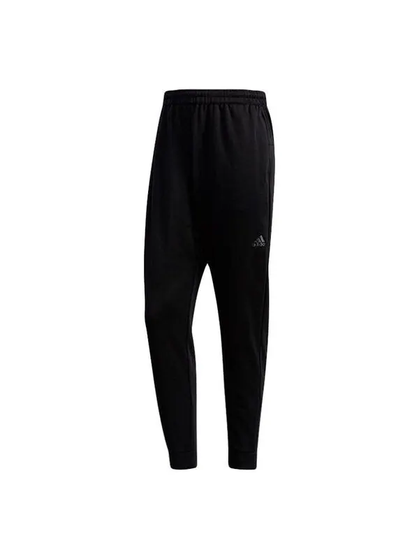 Спортивные штаны adidas Alphabet Printing Knit Bundle Feet Sports Pants Black — изображение 1 из 4, черный