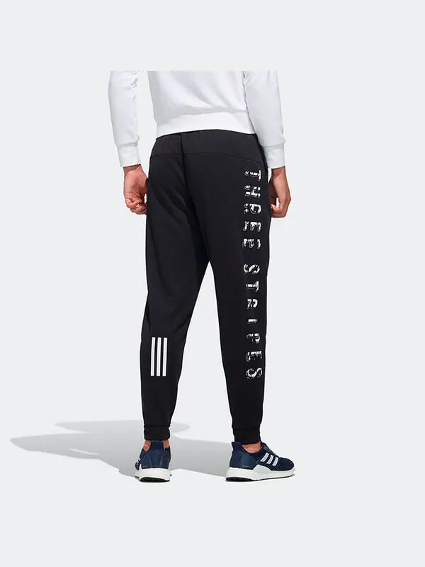 Спортивные штаны adidas Alphabet Printing Knit Bundle Feet Sports Pants Black — изображение 4 из 4, черный