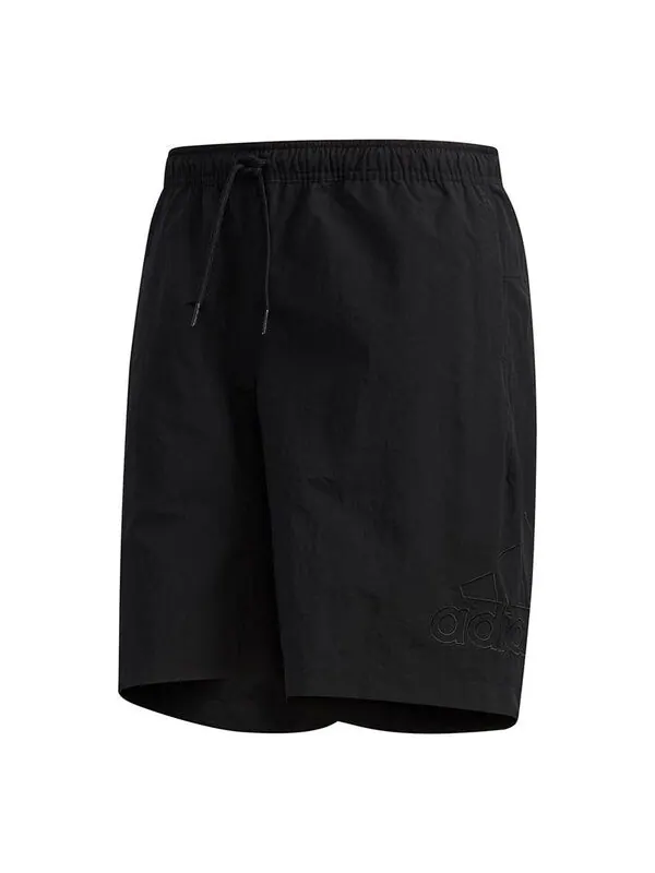 Шорты m mh 3s wv sho woven solid color loose sports shorts black Adidas — изображение 1 из 4, черный