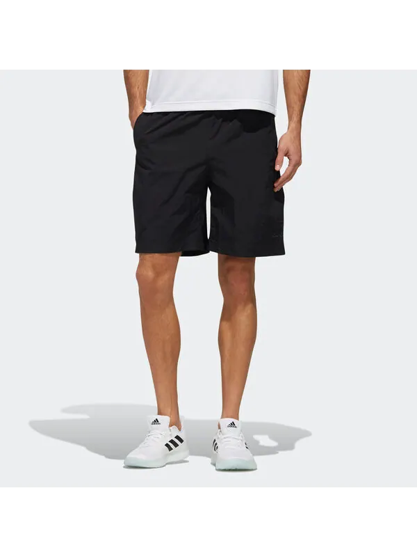 Шорты m mh 3s wv sho woven solid color loose sports shorts black Adidas — изображение 3 из 4, черный