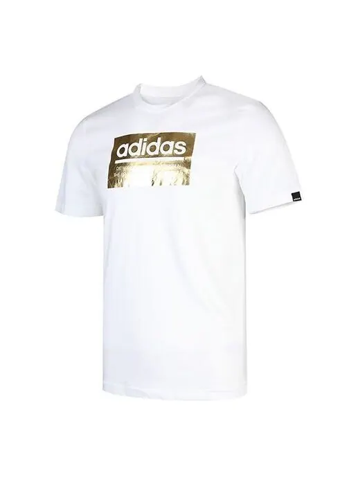 Футболка m foil box t printing short sleeve white Adidas — изображение 1 из 4, белый