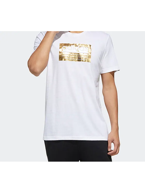 Футболка m foil box t printing short sleeve white Adidas — изображение 3 из 4, белый
