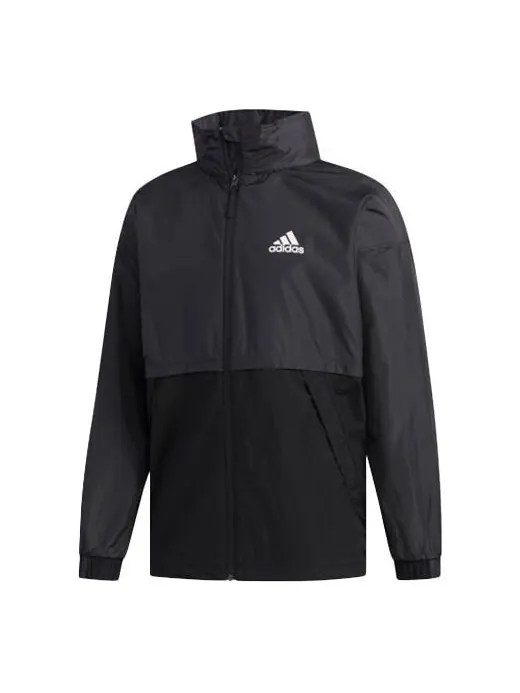 Куртка adidas Outdoor Splicing Causual Sports Jacket Male Black — изображение 1 из 4, черный