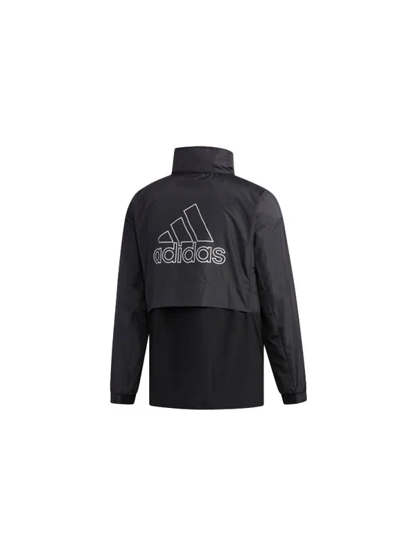 Куртка adidas Outdoor Splicing Causual Sports Jacket Male Black — изображение 2 из 4, черный