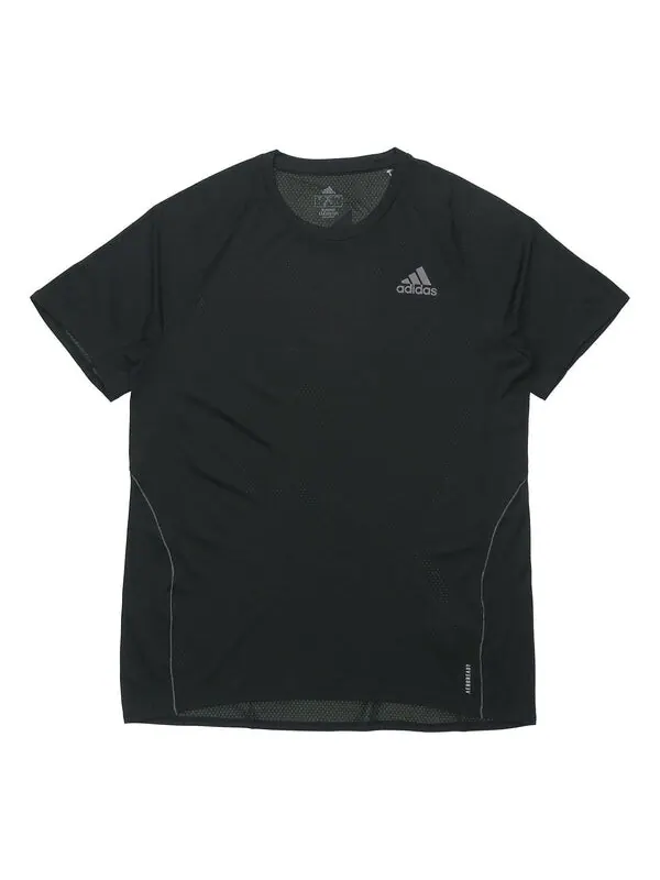 Футболка adidas Adi Runner Tee Running Sports Short Sleeve Black — изображение 1 из 4, черный