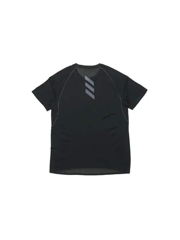 Футболка adidas Adi Runner Tee Running Sports Short Sleeve Black — изображение 2 из 4, черный