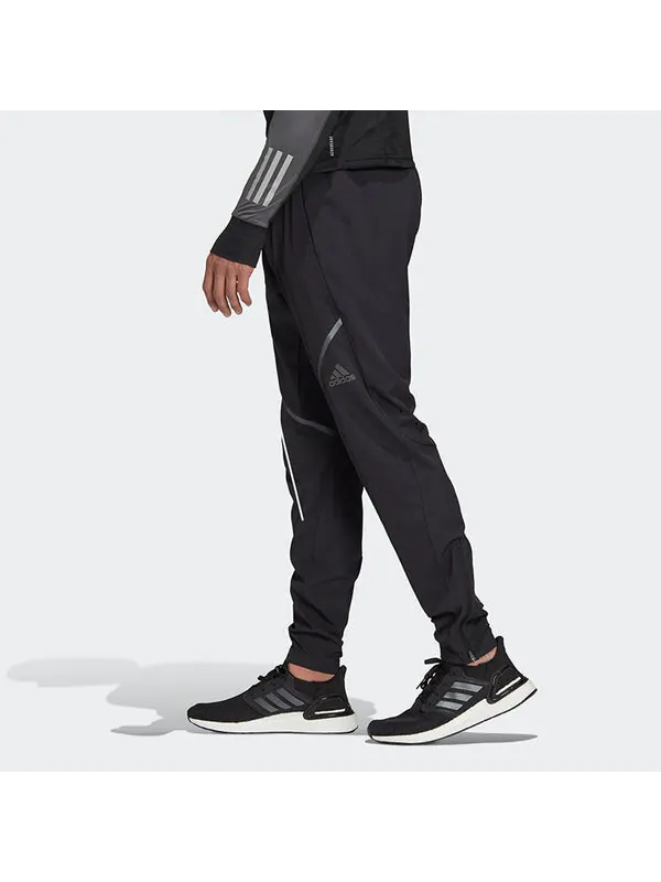 Спортивные штаны adidas Saturday pant m Casual Sports Running Long Pants Black — изображение 4 из 4, черный