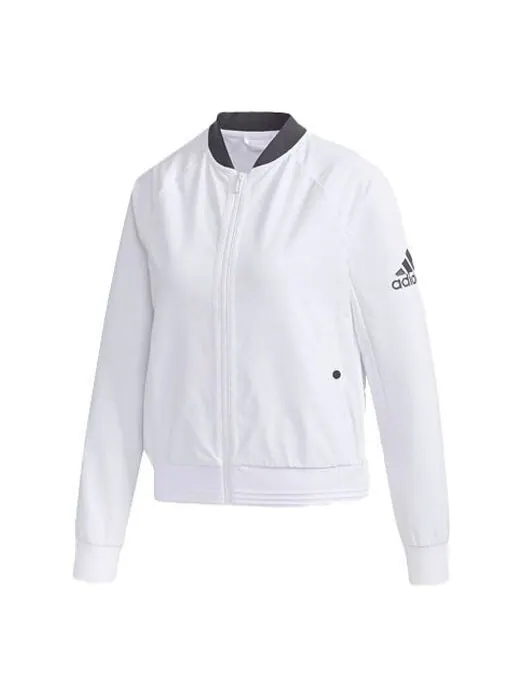 Куртка тканая куртка-авиатор белая Adidas — изображение 1 из 4, белый