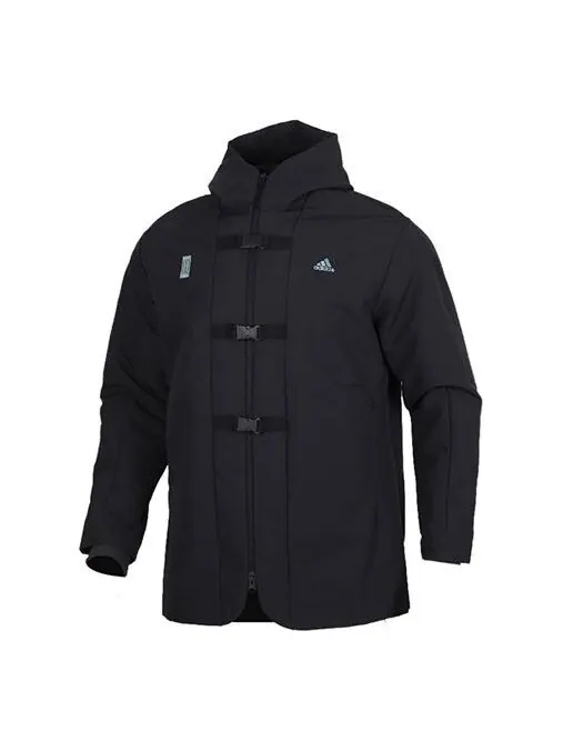 Куртка Men's adidas Loose Casual Black Jacket — изображение 1 из 4, черный