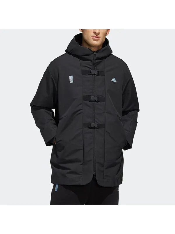 Куртка Men's adidas Loose Casual Black Jacket — изображение 3 из 4, черный