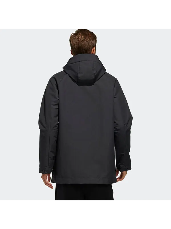 Куртка Men's adidas Loose Casual Black Jacket — изображение 4 из 4, черный
