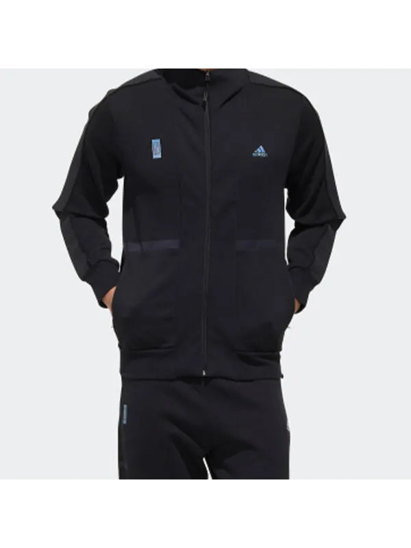 Куртка Men's adidas Sports Stylish Jacket Solid Color Black — изображение 3 из 4, черный