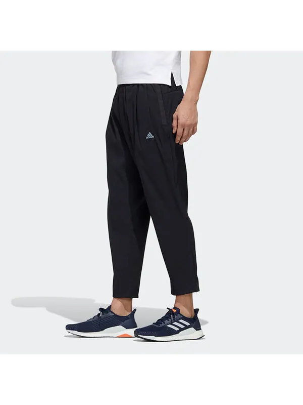 Спортивные штаны Men's adidas Wj Pnt Wv Logo Sports Pants/Trousers/Joggers Black — изображение 2 из 4, черный