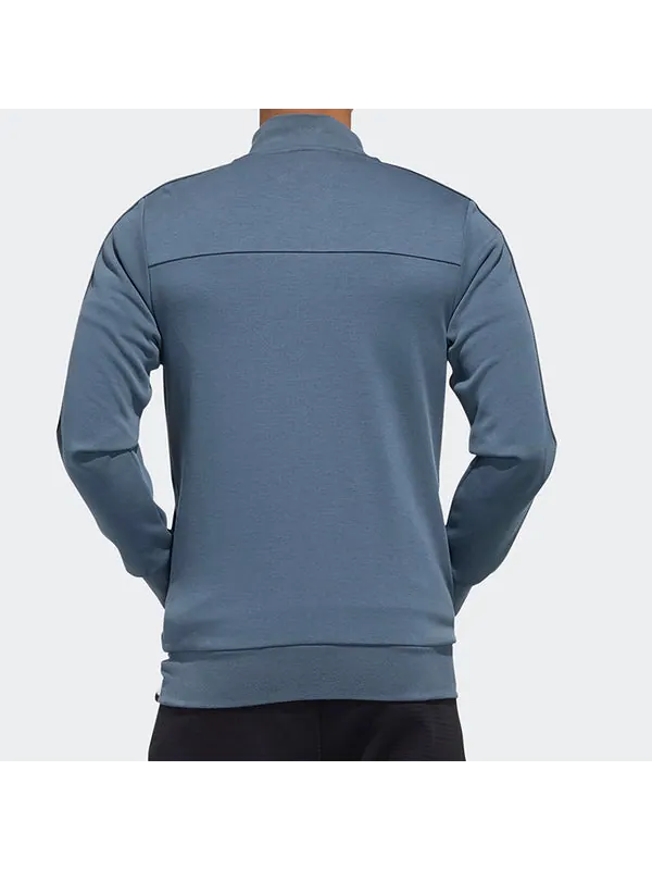 Куртка cozy sports stand collar jacket blue Adidas — изображение 3 из 4, синий