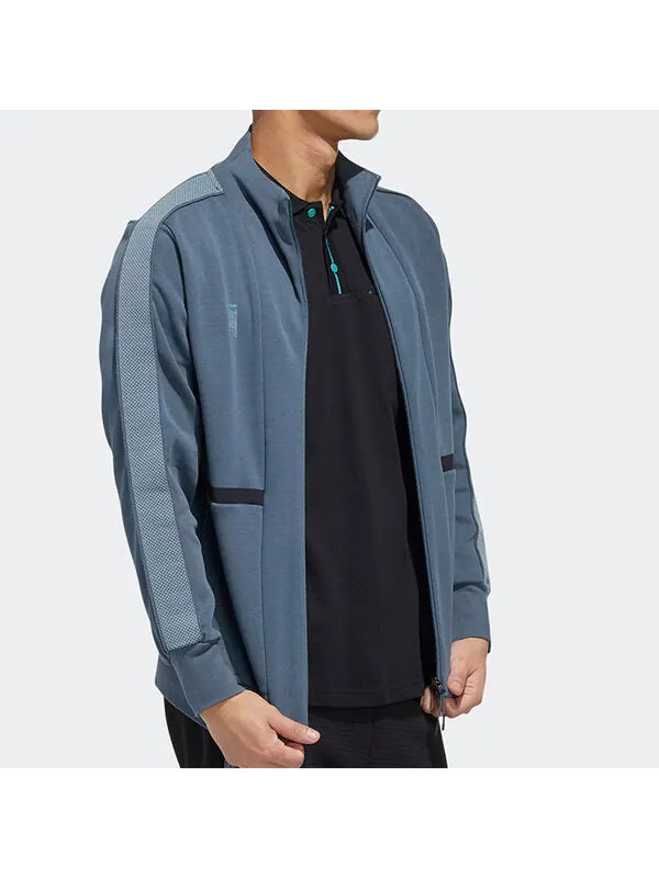 Куртка cozy sports stand collar jacket blue Adidas — изображение 4 из 4, синий