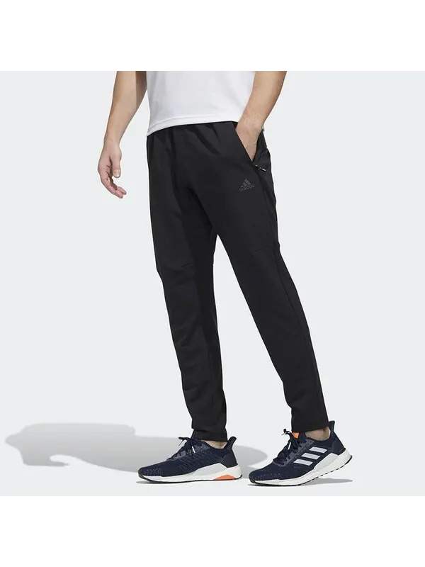 Спортивные штаны Men's adidas O1 Pnt Wv Sports Stylish Black Pants — изображение 4 из 4, черный