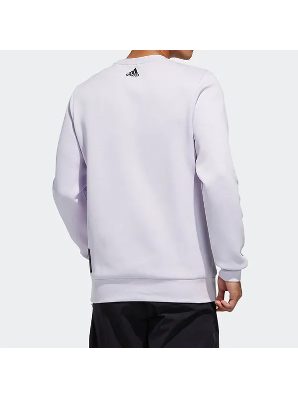 Толстовка с капюшоном o1 gfx swt lin спортивная стильная фиолетовая Adidas — изображение 4 из 4, светлый фиолетовый